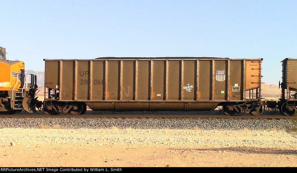 WB Loaded Coal Hooper Frt at Erie NV W-Pshr -7